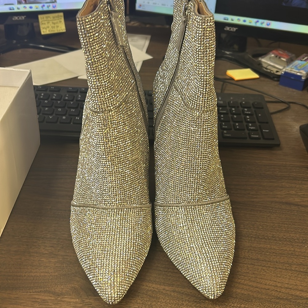 Steve Madden Catwalk Rhinestone Boots - Picture 3 of 6